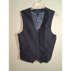 Perri Ellis Vest Slim Fit Business Casual Gray Men's Size Small